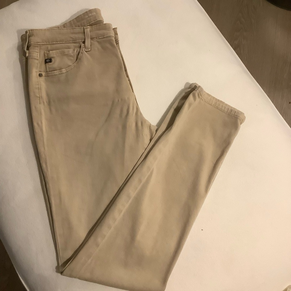 AG Jeans Womens Size 29 Tan Cigarette Leg Skinny Five Pocket Mid Rise